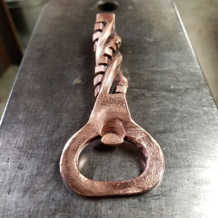 Handcrafted Forged Solid Copper Cubic Twist Bottle Opener – MOUNTAIN ELEMENT
